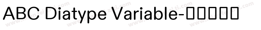 ABC Diatype Variable字体转换